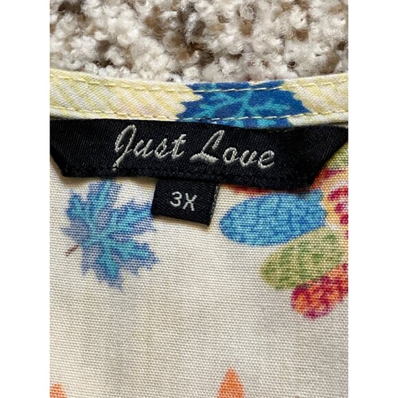 Just Love Womens 3X Fall Thanksgiving Turkey Scrub Top Medical Uniform - Picture 7 of 10